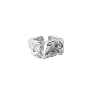 anillo abierto texturizado