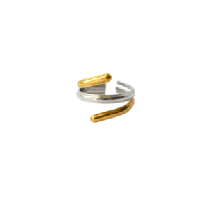 Collections anillo bicolor lineas