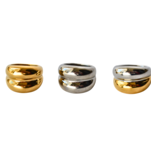 anillo chunky doble