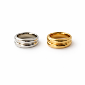 anillo doble delgado